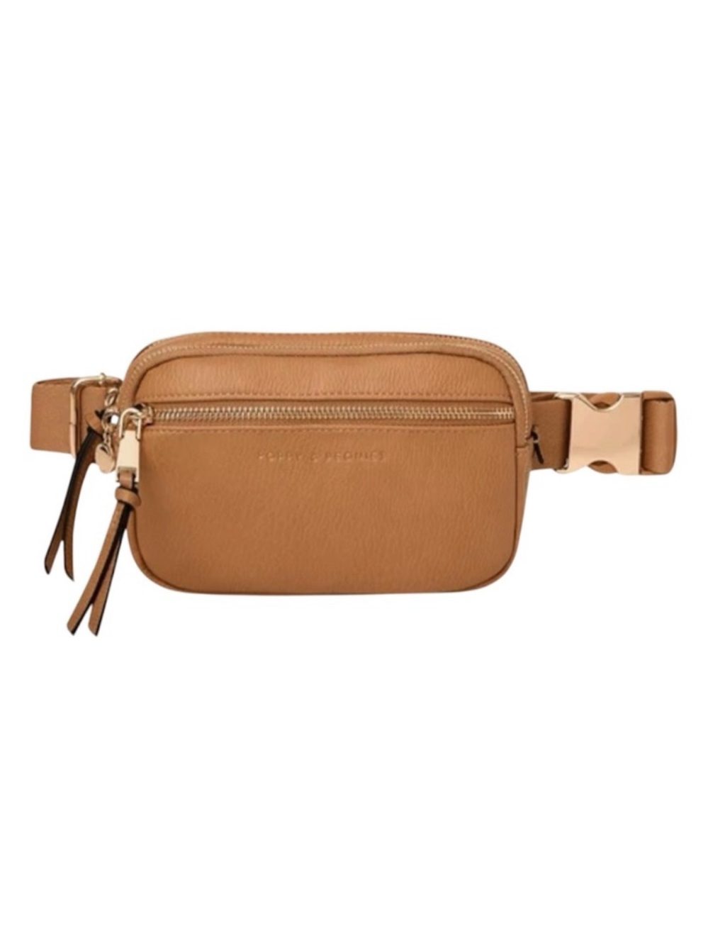 Poppy and Peonies On The Run belt bag Camel